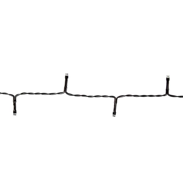 LED Lichterkette 14,4 m, 192 LEDs, warmweiss, batteriebetrieben, 7 Lichtmuster, IP44, energiesparend & flexibel für Innen- & Aussenbeleuchtung