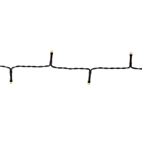 LED Lichterkette 14,4 m, 192 LEDs, warmweiss, batteriebetrieben, 7 Lichtmuster, IP44, energiesparend & flexibel für Innen- & Aussenbeleuchtung