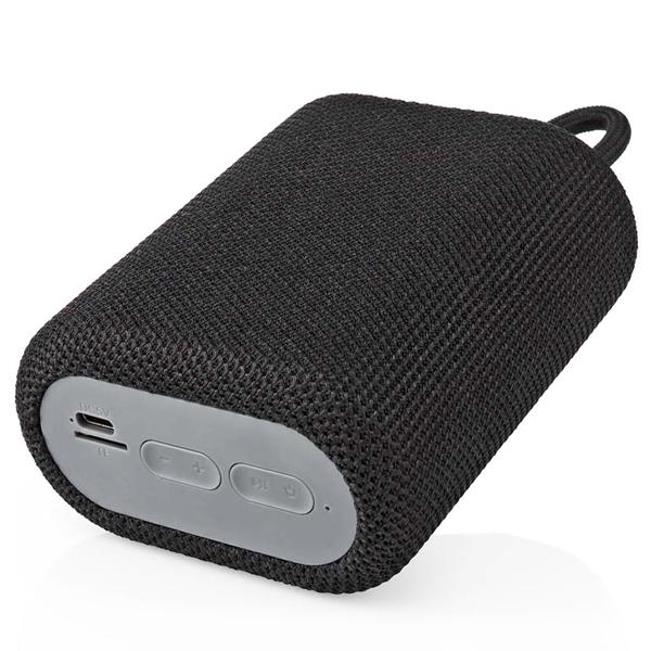 Bluetooth Lautsprecher - 7W Leistung & satter Klang - 7 Std. Spielzeit, Mikrofon, TWS, USB-C, microSD-Slot, schwarz - ideal für unterwegs