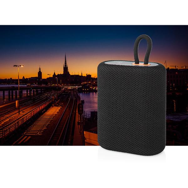 Bluetooth Lautsprecher - 7W Leistung & satter Klang - 7 Std. Spielzeit, Mikrofon, TWS, USB-C, microSD-Slot, schwarz - ideal für unterwegs