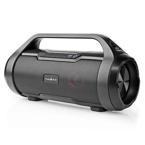 Tragbarer 120W Bluetooth Lautsprecher mit Sprachsteuerung, IPX5, USB/AUX, microSD, TWS. Wasserdichter Partylautsprecher, kraftvoller Sound, robust
