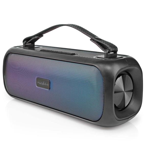 45W Bluetooth Partylautsprecher mit Sprachsteuerung & IPX5 wetterfest, schwarz – Kraftvoller Sound für jede Party & Outdoor-Einsatz