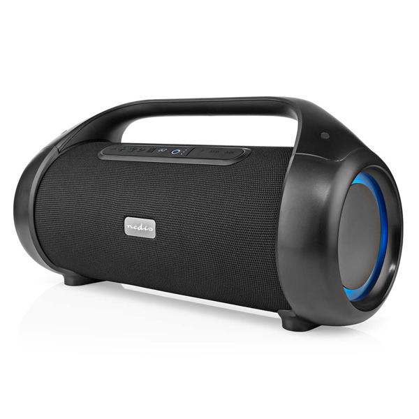 Premium Bluetooth Lautsprecher (120W) mit Subwoofer, Sprachsteuerung & RGB-LED – Akku, IPX5, edles Design – Ultimatives Klangerlebnis