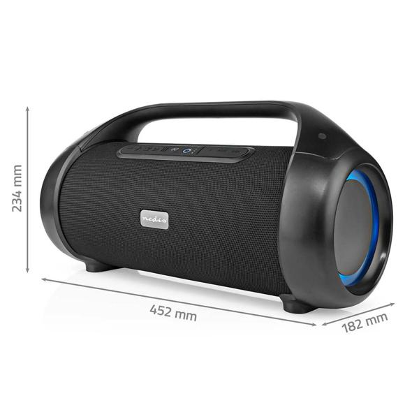 Premium Bluetooth Lautsprecher (120W) mit Subwoofer, Sprachsteuerung & RGB-LED – Akku, IPX5, edles Design – Ultimatives Klangerlebnis