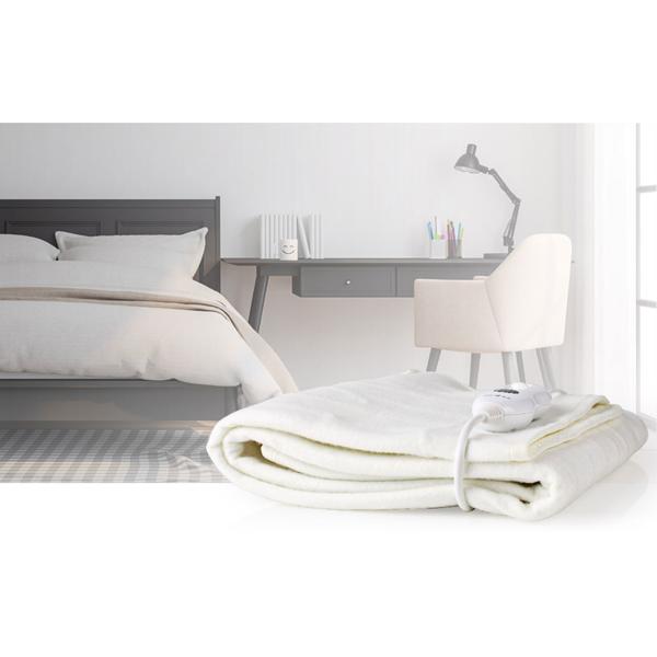 Komfortables Wärmeunterbett, elektrische Heizdecke, auch als beheizbare Bettdecke nutzbar, 150 x 80 cm, Matratzenheizung für alle gängigen Betten