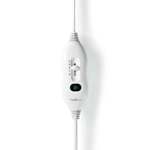 Hochwertiges Wärmeunterbett für 2 (160x140cm): Elektrische Heizdecke mit 2 Fernbedienungen. Beheizbare Unterdecke in Creme für wohlige Wärme