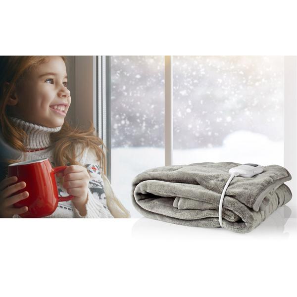 Heizdecke 180x130 cm – beheizbare Wärmedecke mit Timer & LED-Display – kuschelig, waschbar & energieeffizient – ideal für gemütliche Wärme & Entspannung