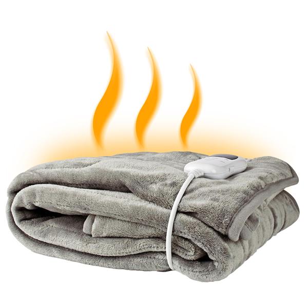 Heizdecke 180x130 cm – beheizbare Wärmedecke mit Timer & LED-Display – kuschelig, waschbar & energieeffizient – ideal für gemütliche Wärme & Entspannung