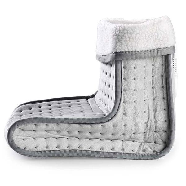 Elektrischer Fusswärmer: 6 Heizstufen, 100W - Kuschelig weiches & waschbares Innenfutter - Gegen kalte Füsse, für maximale Entspannung