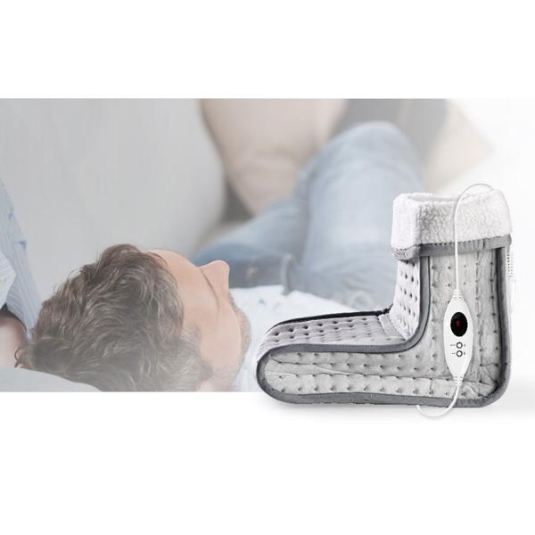 Elektrischer Fusswärmer: 6 Heizstufen, 100W - Kuschelig weiches & waschbares Innenfutter - Gegen kalte Füsse, für maximale Entspannung