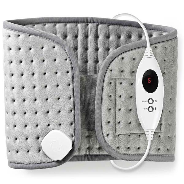 Elektrisches Heizkissen für Bauch & Rücken - Wärmekissen mit 6 Stufen, Klettverschluss & Abschaltautomatik - 69x28cm, 100W, waschbar