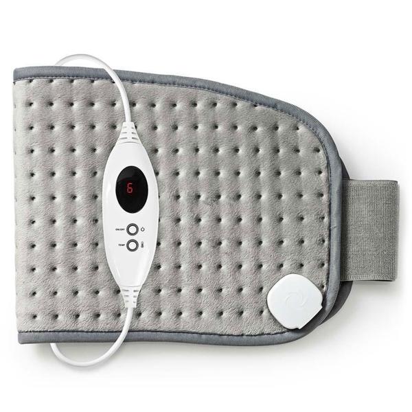 Elektrisches Heizkissen für Bauch & Rücken - Wärmekissen mit 6 Stufen, Klettverschluss & Abschaltautomatik - 69x28cm, 100W, waschbar