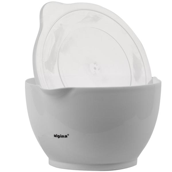 3er-Set Rührschüsseln mit Deckel - 1,2 L, 2 L, 3,4 L Volumen - Mikrowellen- & spülmaschinengeeignet - Stapelbar - Optimaler Schutz vor Insekten & Staub