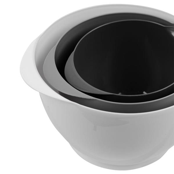 3er-Set Rührschüsseln mit Deckel - 1,2 L, 2 L, 3,4 L Volumen - Mikrowellen- & spülmaschinengeeignet - Stapelbar - Optimaler Schutz vor Insekten & Staub