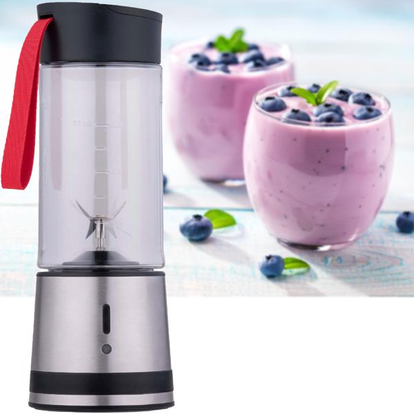 Mobiler Standmixer für Smoothies - Mit Akku & USB-Kabel - 300ml Volumen - 125 Watt Leistung - Ideal für Büro, Reise & Küche - Püriert & Zerkleinert