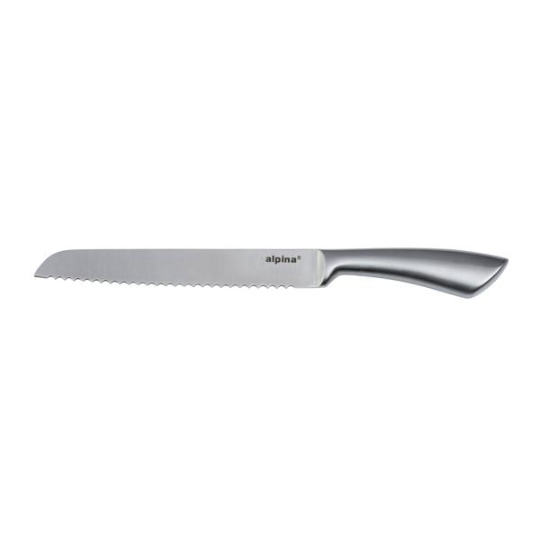 Küchenmesser mit Wellenschliff-Klinge - Edelstahl Brotmesser für Brot, Gebäck & Braten - Ergonomischer Griff, 33.5x2.8x4cm, 170g - Robust & leicht zu reinigen