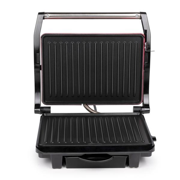 Leistungsstarker Kontaktgrill für Panini, Toasts, Steaks & Gemüse – 1000 W, antihaftbeschichtet, kompakt, schnell aufheizend, ideal für Zuhause