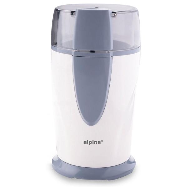 Elektrische Kaffeemühle 150W - Mahlt Bohnen Nüsse Samen - Korrosionsbeständige Stahlklingen - Transparenter Deckel - Rutschfeste Füsse - 17.5x9.5x9.8cm