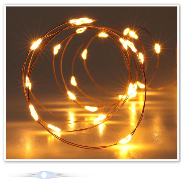 Lichterkette, 40 LEDs, zum Aufhängen, Innenbereich, L 195 cm