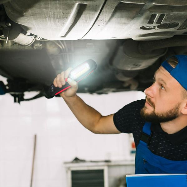 2er-Set Leistungsstarke COB LED Arbeitsleuchte, 300 lm: Helles, gleichmässiges Licht für Profis & Heimwerker, kompakt, stabil & vielseitig einsetzbar