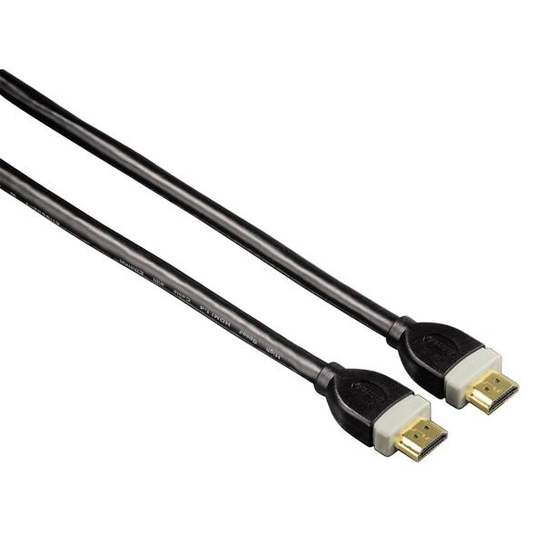 Hama 4K HDMI Highspeed Kabel 3m - UHD-Auflösung bis 60 Hz für Heimkino und Konsolen - Ethernet, vergoldet, doppelt geschirmt