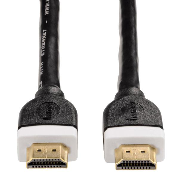 Hama 4K HDMI Highspeed Kabel 3m - UHD-Auflösung bis 60 Hz für Heimkino und Konsolen - Ethernet, vergoldet, doppelt geschirmt