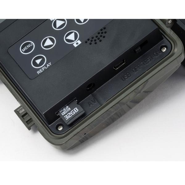 Natur-/Wildkamera Full HD 1080p - Überwachungskamera mit Mikrofon, Lautsprecher, PIR-Sensor & IR-Nachtsicht (20m) - IP56-Schutz - CH3486