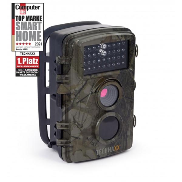 Natur-/Wildkamera Full HD 1080p - Überwachungskamera mit Mikrofon, Lautsprecher, PIR-Sensor & IR-Nachtsicht (20m) - IP56-Schutz - CH3486
