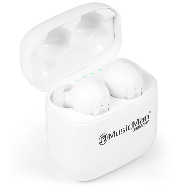 Top In-Ear-Kopfhörer (weiss) mit Aktiver Geräuschunterdrückung (ANC): Kabellose Bluetooth 5.0 Kopfhörer u. Mikro & Multifunktion–für optimalen Klang