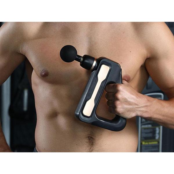 Massagepistole - Faszien- & Muskelmassage - Leistungsstarker High-Torque Motor mit leiser Gleittechnologie - 8 Aufsätze - 32 Frequenzstufen - USB aufladbar