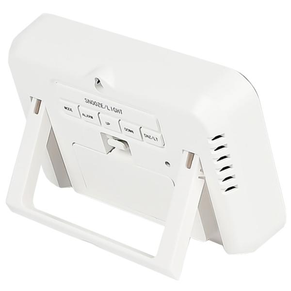 Präzise digitale Wetterstation mit Echtzeit-Daten – Temperatur, Luftfeuchte, Datum, Uhrzeit & Wecker – Zuverlässige Wetterinfos auf einen Blick