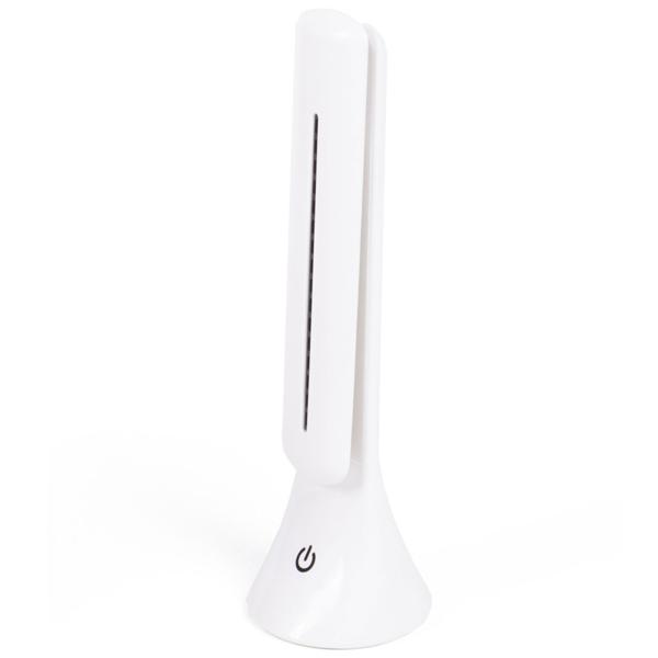 Schreibtischlampe Weiss - 200 Lumen Helligkeit mit Touchsensor für einfaches Anschalten - Modernes Design 7,5x24,8cm USB-Kabel