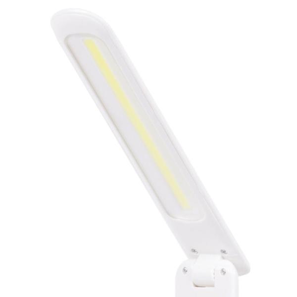 Schreibtischlampe Weiss - 200 Lumen Helligkeit mit Touchsensor für einfaches Anschalten - Modernes Design 7,5x24,8cm USB-Kabel
