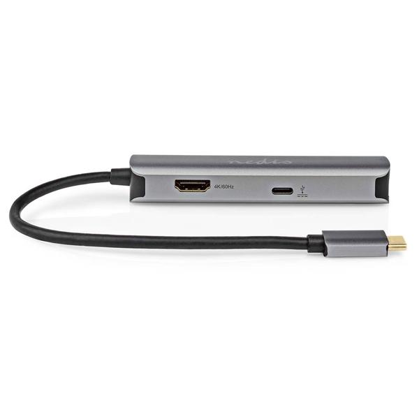 USB Multiport Adapter USB-C male - HDMI 4K@60Hz - RJ45 Gigabit Ethernet - USB-A - USB-C PD3 100W - Dockingstation für PC & Mac - 5 Gbit/s