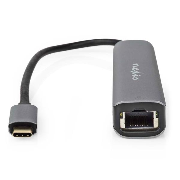 USB Multiport Adapter USB-C male - HDMI 4K@60Hz - RJ45 Gigabit Ethernet - USB-A - USB-C PD3 100W - Dockingstation für PC & Mac - 5 Gbit/s