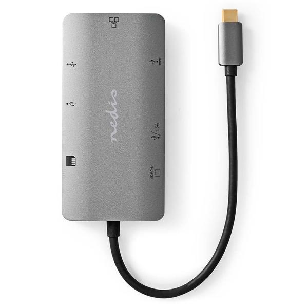 Ultimativer USB-C Hub mit 4K HDMI, Gigabit LAN, 3x USB-A, 100W Power Delivery, Cardreader - Notebook, Macbook - Maximale Konnektivität
