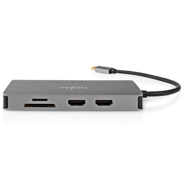 USB-C Hub mit 2x HDMI, Ethernet, USB-A/C, PD3 & Kartenleser – Alle Anschlüsse in einem, der ultimative Multiport-Adapter