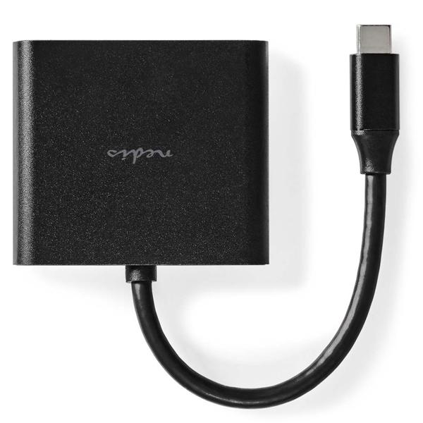 Vielseitiger USB-C Hub – schwarz, Multiport Adapter mit USB Typ-C, 4K@30Hz HDMI, USB-A, 5 Gbps Datenübertragung, kompakt & leistungsstark