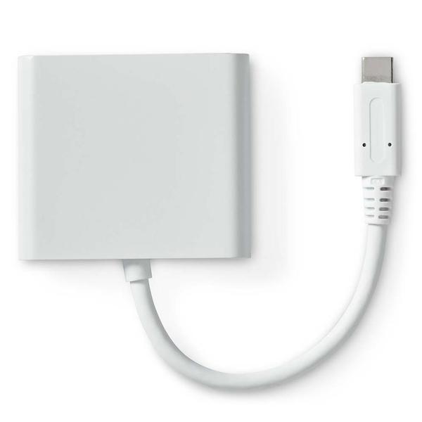 USB-C Multiport Adapter mit 4K HDMI & schnellem USB-A: Weisser USB-C Hub (5 Gbps) für Notebook, Tablet & Smartphone – vielseitig & leistungsstark