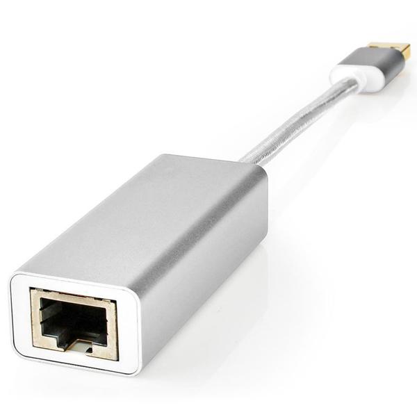 Ethernet Internetadapter - stabile Netzwerkverbindung 1 Gbit/s für PC, Notebook & Laptop - USB 3.2 LAN Adapter - Plug & Play - vergoldet, Aluminium