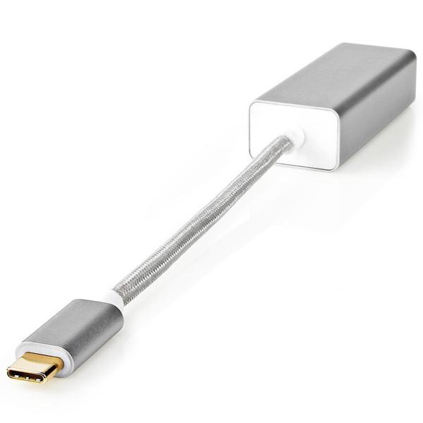 USB-C Ethernet Adapter - 1 Gbit/s schnelle, stabile Netzwerkverbindung - Ideal bei schwachem WLAN für Notebook, PC, Laptop - USB 3.2 Gen 1 RJ45 - 20cm
