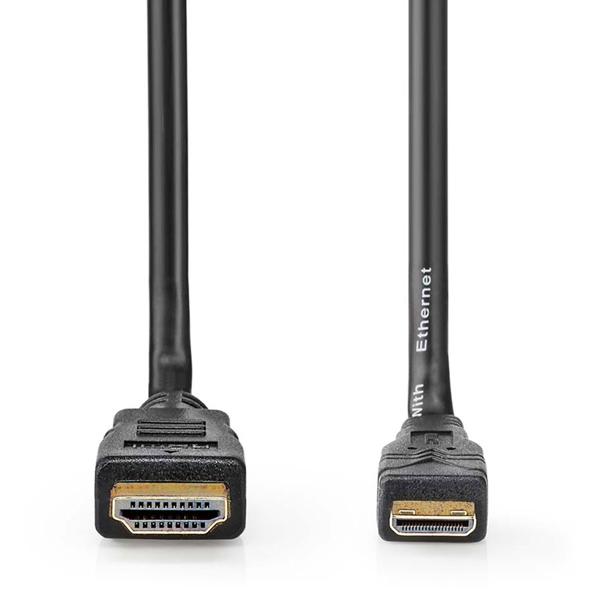 High Speed HDMI Kabel mit Ethernet - 4K Ultra HD bei 30 Hz - 10.2 Gbps Bandbreite, 2m Länge, für TV, Heimkino, Monitore, Gaming, PC - Kupfer