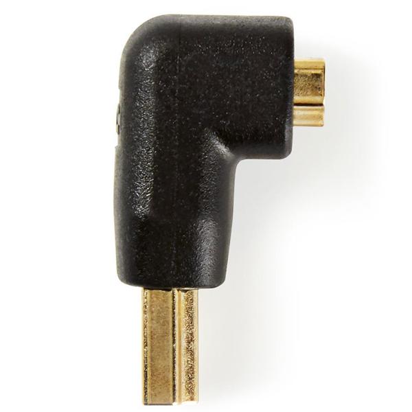 HDMI Winkelstecker 90 Grad - Vergoldet, 4K Ultra HD 30Hz & 1080p - Für TV, PC, Spielkonsolen (PS3/4 Xbox Wii) - ABS-Adapter - CH3590