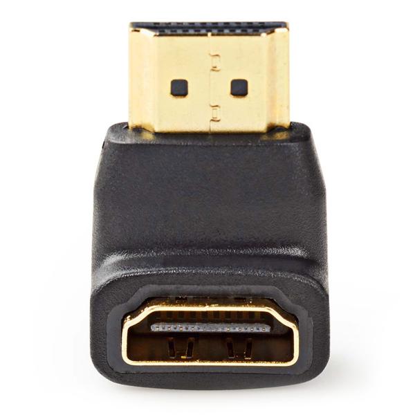 HDMI Winkelstecker 90 Grad - Vergoldet, 4K Ultra HD 30Hz & 1080p - Für TV, PC, Spielkonsolen (PS3/4 Xbox Wii) - ABS-Adapter - CH3590