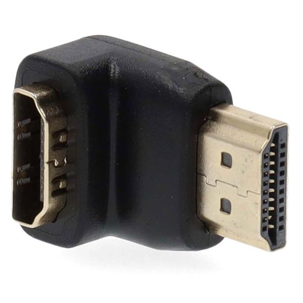 HDMI Winkelstecker 90 Grad - Vergoldet, 4K Ultra HD 30Hz & 1080p - Für TV, PC, Spielkonsolen (PS3/4 Xbox Wii) - ABS-Adapter - CH3590