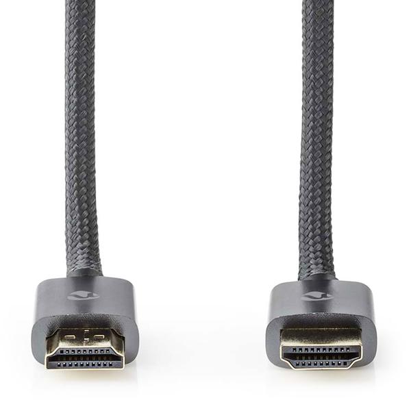 4K HDMI Kabel für Heimkino & Gaming: High Speed mit Ethernet, 1 m, 18Gbps - für Fernseher, Monitore, Konsolen. Hohe Auflösung, flüssige Darstellung