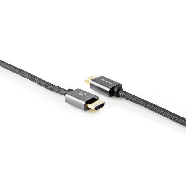 High Speed 4K HDMI Kabel mit Ethernet, 18 Gbps, 3m – Vergoldete Kontakte, schwarz, schnelle Datenübertragung, 4K UHD Kabel