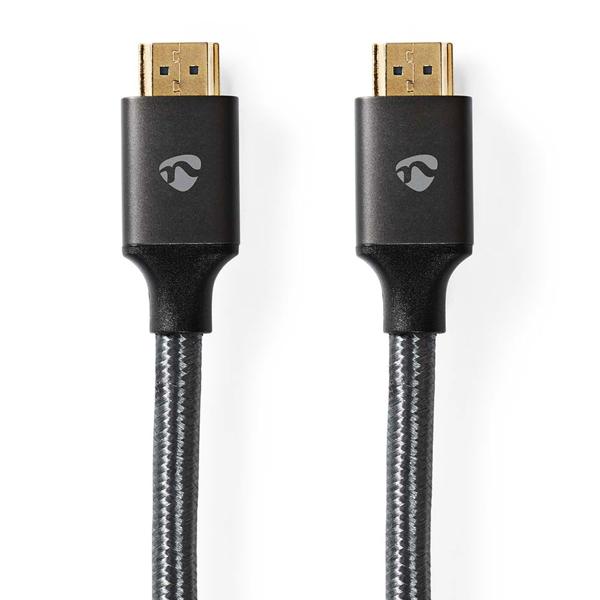High Speed HDMI Kabel mit Ethernet, 5m - Optimale Klang- & Bildqualität für Heimkino, 4K UHD 60Hz - 18 Gbit/s, vergoldete Kontakte, Schwarz