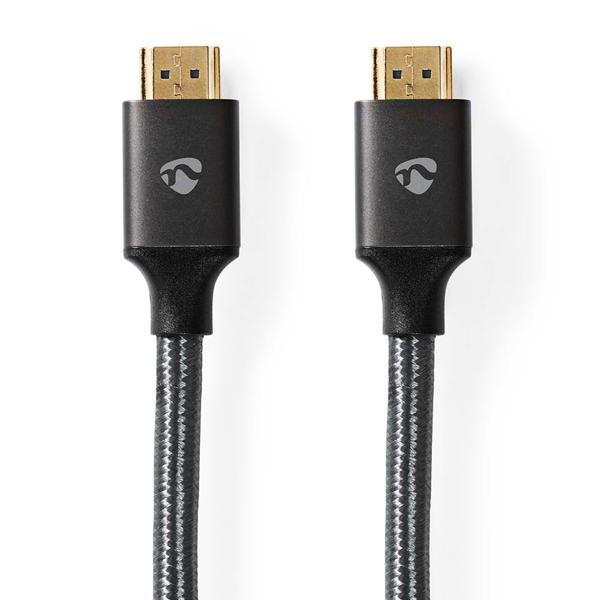 Ultra High Speed 8K HDMI Kabel mit Ethernet, 1m, 48Gbps – Vergoldete Kontakte, für höchste Bildqualität