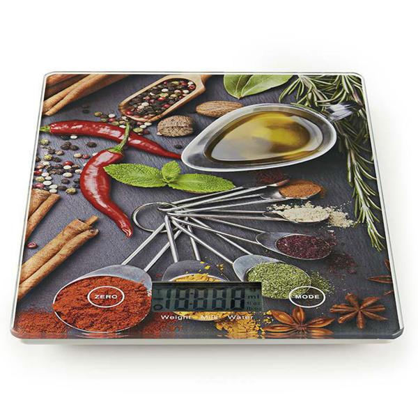 Moderne Digitale Küchenwaage (14x1,5x19,5cm) aus Glas – Batteriebetrieben, bis 5kg – Stilvolles Design & Präzision für jede Küche